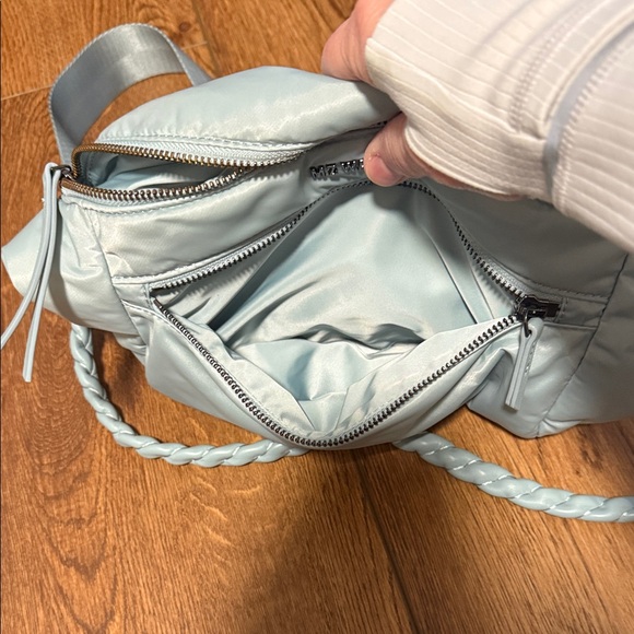 MZ Wallace Silver Blue Crosby Sling Bag NEW!! - Picture 5 of 6